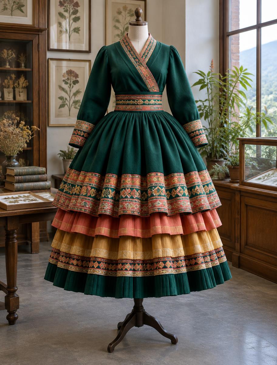 Pollera: rhythm through layers, an editorial garment study from The Andes